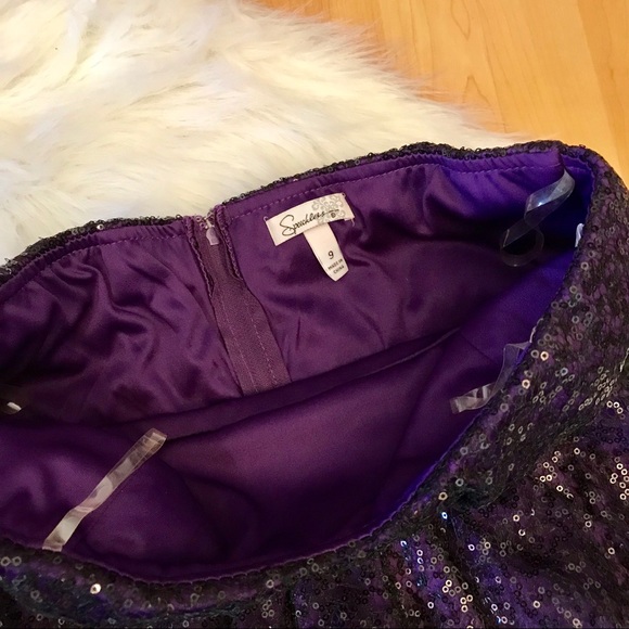 Speechless strapless sequined dress purple size 9 Taylor Swift Eras Tour - Picture 5 of 8